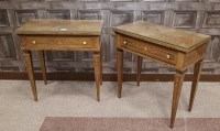 Lot 1719 - PAIR OF KINGWOOD OBLONG SIDE TABLES of Louis...