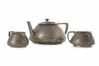 Lot 1734 - LIBERTY TUDRIC PEWTER TEA SERVICE IN THE...
