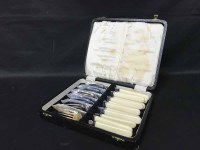 Lot 66 - ART DECO STYLE CUTLERY along with two sets of...