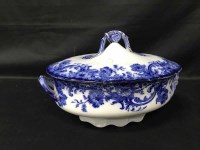 Lot 128 - LOT OF BLUE AND WHITE CERAMICS including Royal...