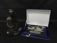 Lot 206 - SILVERED PLAQUE OF THE ROYAL CHARIOT THAILAND...