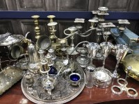Lot 222 - LOT OF SILVER PLATED WARES