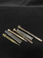 Lot 380 - GROUP OF PENS including a gilt propelling pencil