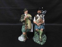 Lot 393 - SIX ROYAL DOULTON FIGURES including the Piper,...