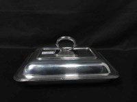 Lot 401 - FOUR SILVER PLATED ENTREE DISHES