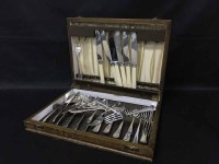 Lot 405 - TWO CANTEENS OF SILVER PLATED CUTLERY