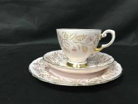 Lot 410 - TWO TUSCAN PINK AND FLORAL TEASETS