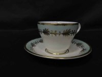 Lot 411 - AYNSLEY FLORAL AND GILT PART TEASET