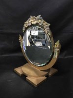 Lot 412 - BARBOLLA MIRROR on stand together with a...