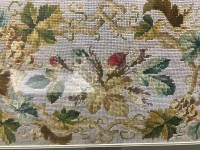 Lot 416 - FRAMED VICTORIAN BEADWORK PANEL and one other