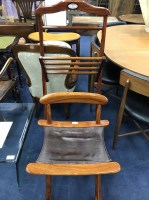 Lot 455 - STARBAY FOLDING CHAIR AND VALET STAND