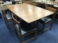 Lot 528 - MCINTOSH TABLE AND FOUR CHAIRS