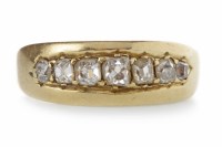Lot 587 - LATE VICTORIAN DIAMOND RING in the form of a...