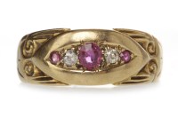Lot 613 - EARLY TWENTIETH CENTURY CREATED RUBY AND...