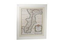 Lot 1695 - 18TH CENTURY MAP OF THE PROVINCE OF CALABRIA...