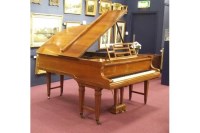 Lot 1753 - BOUDOIR GRAND PIANO by BLUTHNER contained in a...