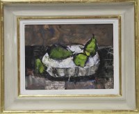 Lot 2228 - * ARCHIE FORREST RGI, COMPOSITION WITH PEARS...