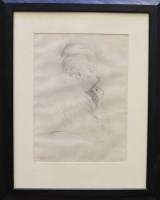 Lot 2294 - * PETER HOWSON OBE, BOB pencil on paper,...