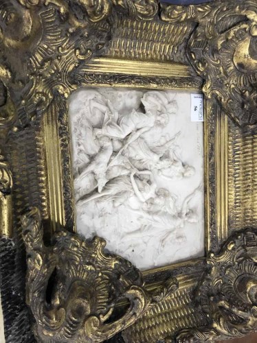 Lot 56 - RELIEF PLAQUE IN ORNATE GILT FRAME