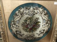 Lot 127 - VICTORIAN FLORAL PANEL IN A GILT FRAME