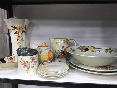 Lot 164 - LOT OF ART DECO STYLE CERAMICS including Crown...