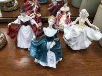 Lot 206 - LOT OF ROYAL DOULTON LADIES (5) including:...