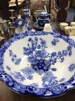 Lot 208 - LOT OF BLUE AND WHITE CERAMICS including a...