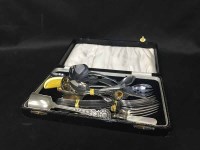 Lot 255 - LOT OF LINEN along with silver plated cutlery