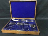 Lot 331 - EARLY 20TH CENTURY CANTEEN OF PLATED CUTLERY