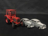 Lot 405 - SMALL LOT OF DIE CAST TOYS including tractors,...